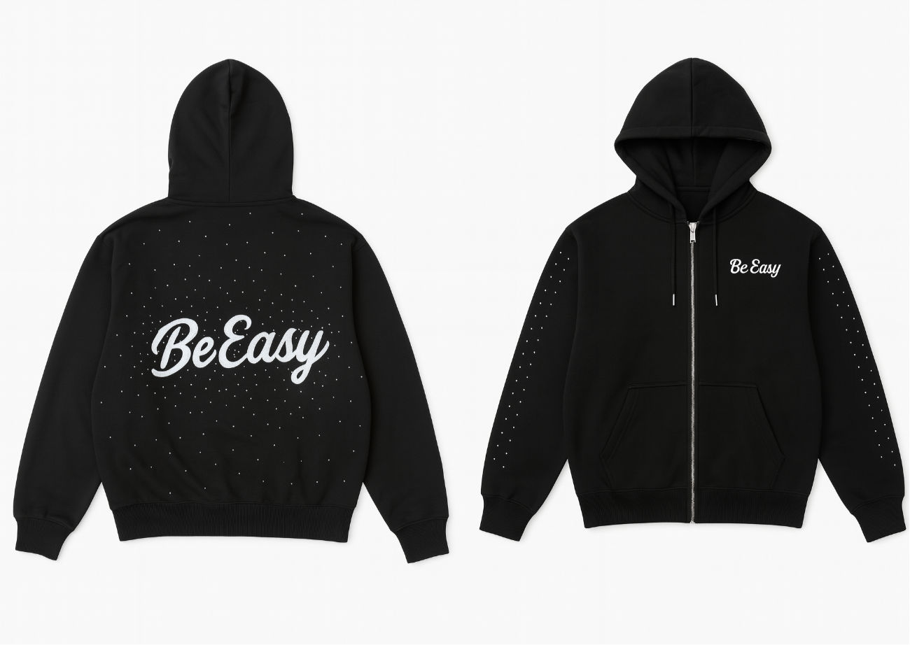 BE EASY “GALAXY” FULL ZIP HOODIE