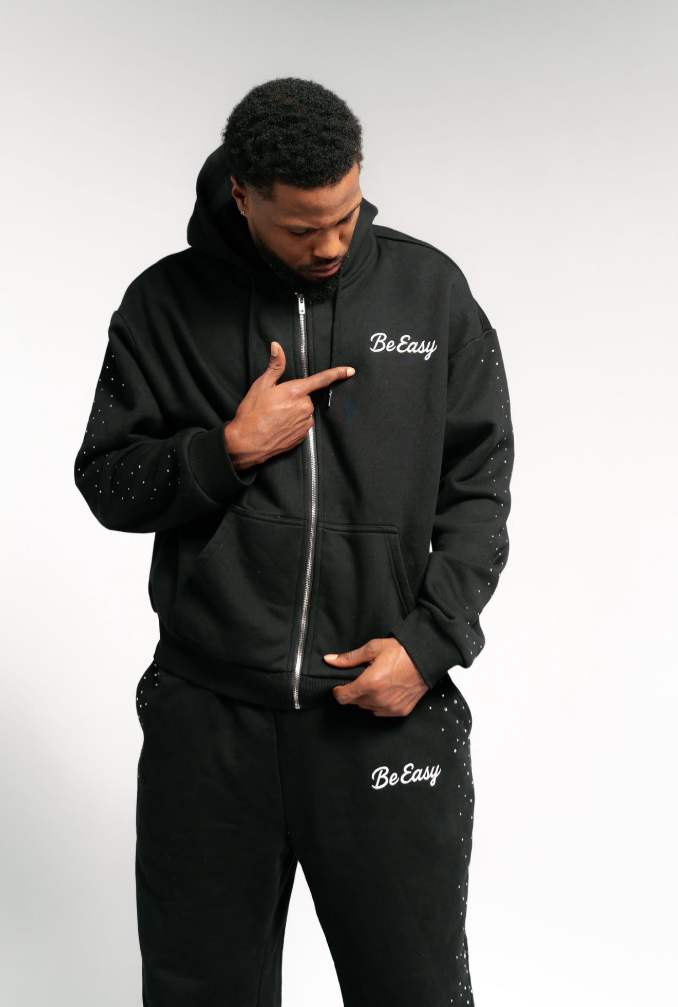 BE EASY “GALAXY” FULL ZIP HOODIE